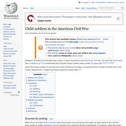 Child soldiers in the American Civil War