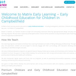 Preschool in Campbellfield - Matrix Early Learning