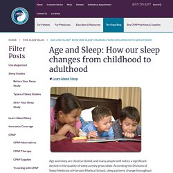 Age and Sleep: How our sleep changes from childhood to adulthood