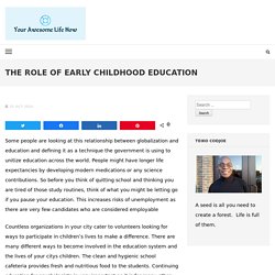 The Role Of Early Childhood Education