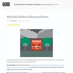 Why Early Childhood Education Matters - Education