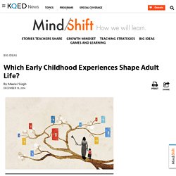 Which Early Childhood Experiences Shape Adult Life?