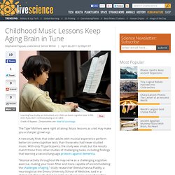 Childhood Music Lessons Keep Aging Brain in Tune