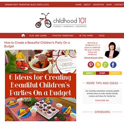 Budget Children's Birthday Party Ideas