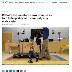 Children with cerebral palsy see benefits with robotic exoskeletons