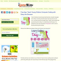 Free App: Teach Young Children Computer Coding with Daisy the Dinosaur