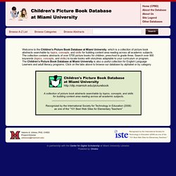 Children's Picture Book Database at Miami University