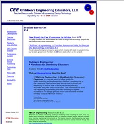 Children's Engineering Teacher Resources