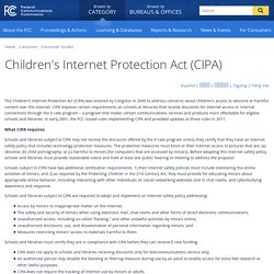 Children's Internet Protection Act (CIPA)