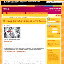 How young children learn English as another language