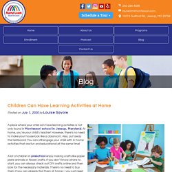 Children Can Have Learning Activities at Home