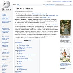 Children's literature - Wikipedia