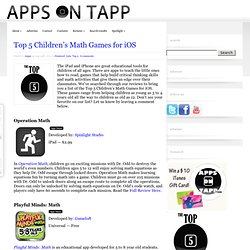 Top 5 Children’s Math Games for iOS