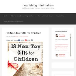 18 Non-Toy Gifts for Children