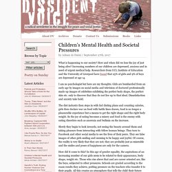 Children’s Mental Health and Societal Pressures