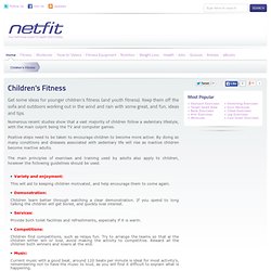 Children's Fitness & Training Exercises for Younger