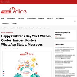 Happy Childrens Day 2020 Wishes, Quotes, Images, Posters, Status