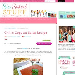 Chili's Copycat Salsa Recipe