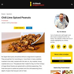 Chili Lime Spiced Peanuts Recipe