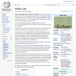 Chilka Lake