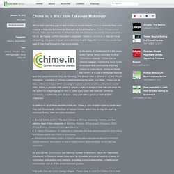 Chime.in, a Mixx.com Takeover Makeover