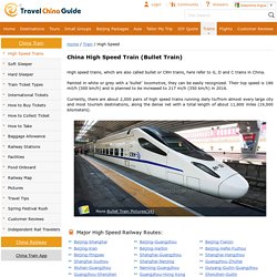 China Bullet Train Tickets Booking, High Speed Rail