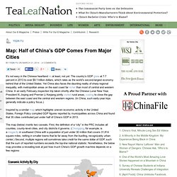 Map: Half of China's GDP Comes From Major Cities