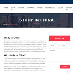 China Study visa consultant in Mohali