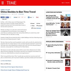 China Decides to Ban Time Travel