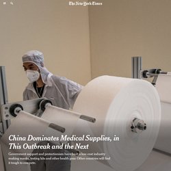 China Dominates P.P.E. Manufacturing