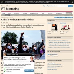 China’s environmental activists