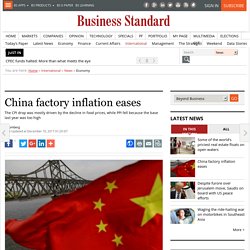 China factory inflation eases