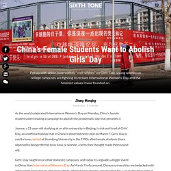 China’s Female Students Want to Abolish Girls’ Day