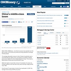 China's middle-class boom - Jun. 26