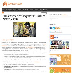 The 10 Most Popular PC Games in China