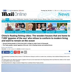China's Tanka boat people's floating homes