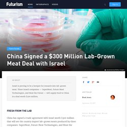 China Signed a $300 Million Lab-Grown Meat Deal with Israel