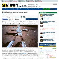 China is taking lunar mining seriously