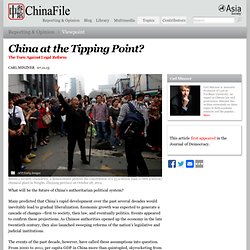 China at the Tipping Point