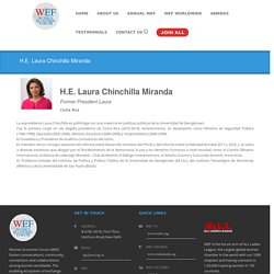 H.E. Laura Chinchilla Miranda
