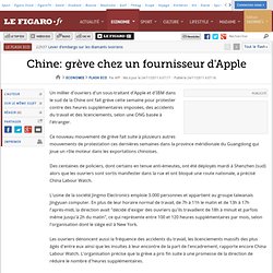 Chine: grève chez un fournisseur d'Apple