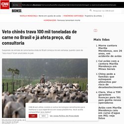Veto chinês trava 100 mil toneladas de carne no Brasil e já afeta preço, diz consultoria
