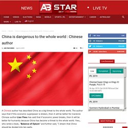 Chinese author told China as big threat
