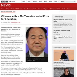 Chinese author Mo Yan wins Nobel Prize for Literature
