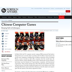 Chinese Computer Games