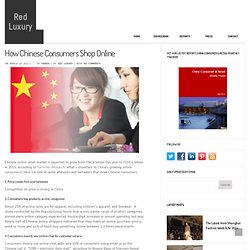 How Chinese Consumers Shop Online
