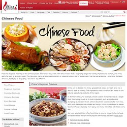 Chinese Food/Chinese Cuisine, Chinese Food Culture, Chinese Food Menus
