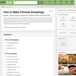 How to Make Chinese Dumplings
