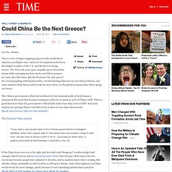 Is the Chinese Economy's Debt Problem As Bad As Greece's? - The Curious Capitalist - TIME.com