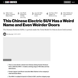 This Chinese Electric SUV Has a Weird Name and Even Weirder Doors